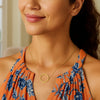 14K Yellow Gold Yours Truly Large Initial O Necklace, view 4
