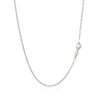 18k White Gold Round Cable Chain (1.50 mm)