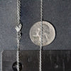 18k White Gold Round Cable Chain (1.50 mm)