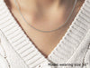 18k White Gold Round Cable Chain (1.50 mm)