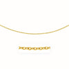 14k Yellow Gold Pendant Chain with Textured Links (3.3 mm)