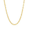 14k Yellow Gold Pendant Chain with Textured Links (3.3 mm)