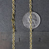 14k Yellow Gold Pendant Chain with Textured Links (3.3 mm)