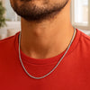 14k White Gold Solid Diamond Cut Rope Chain (1.80 mm)