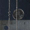 14k White Gold Solid Diamond Cut Rope Chain (1.80 mm)