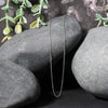 14k White Diamond Cut Cable Link Chain (0.87 mm)