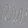 14k White Gold Solid Curb Chain (4.70 mm)