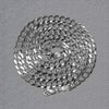 14k White Gold Solid Curb Chain (4.70 mm)