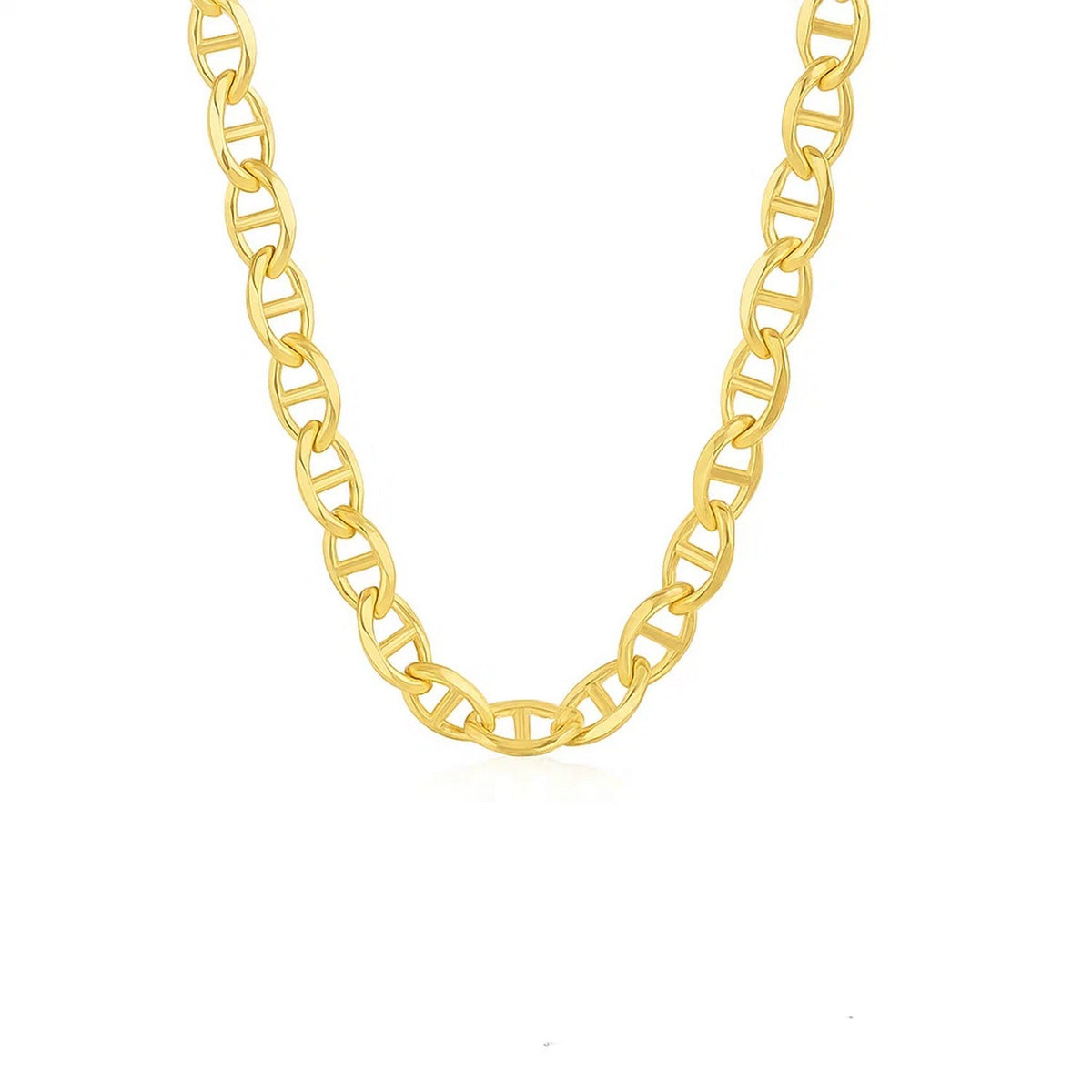 14k Yellow Gold Mariner Link Chain (4.50 mm), view 2