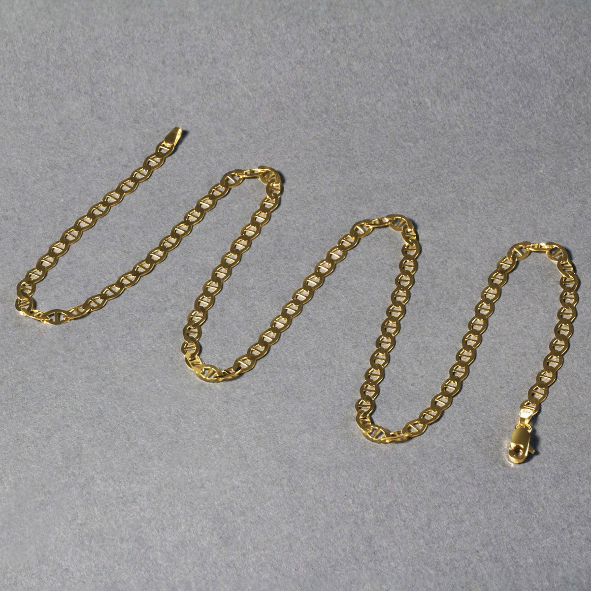 14k Yellow Gold Mariner Link Chain (4.50 mm), view 5