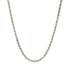 Sterling Silver Rhodium Plated Wheat Chain (2.20 mm), view 2