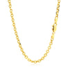 14k Yellow Gold Diamond Cut Cable Link Chain (3.70 mm)