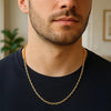 14k Yellow Gold Diamond Cut Cable Link Chain (3.70 mm)