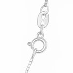 14k White Gold Classic Box Chain (0.60 mm), view 12