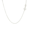 14k White Gold Classic Box Chain (0.60 mm)