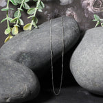 14k White Gold Classic Box Chain (0.60 mm), view 4