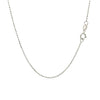 14k White Gold Diamond-Cut Bead Chain (0.90 mm)