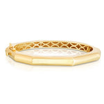 14K Yellow Gold High Polish Geometric Bangle (6.10 mm), view 2