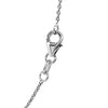 14k White Gold Oval Cable Link Chain (1.20 mm)