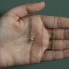 14k White Gold Oval Cable Link Chain (1.20 mm)