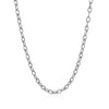 14k White Gold Pendant Chain with Textured Links (2.90 mm)