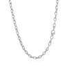 14k White Gold Pendant Chain with Textured Links (2.90 mm)