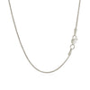 10k White Gold Wheat Chain 1.0mm (1.00 mm)
