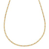 14K Tri Color Gold Pave Valentino Chain (2.00 mm)