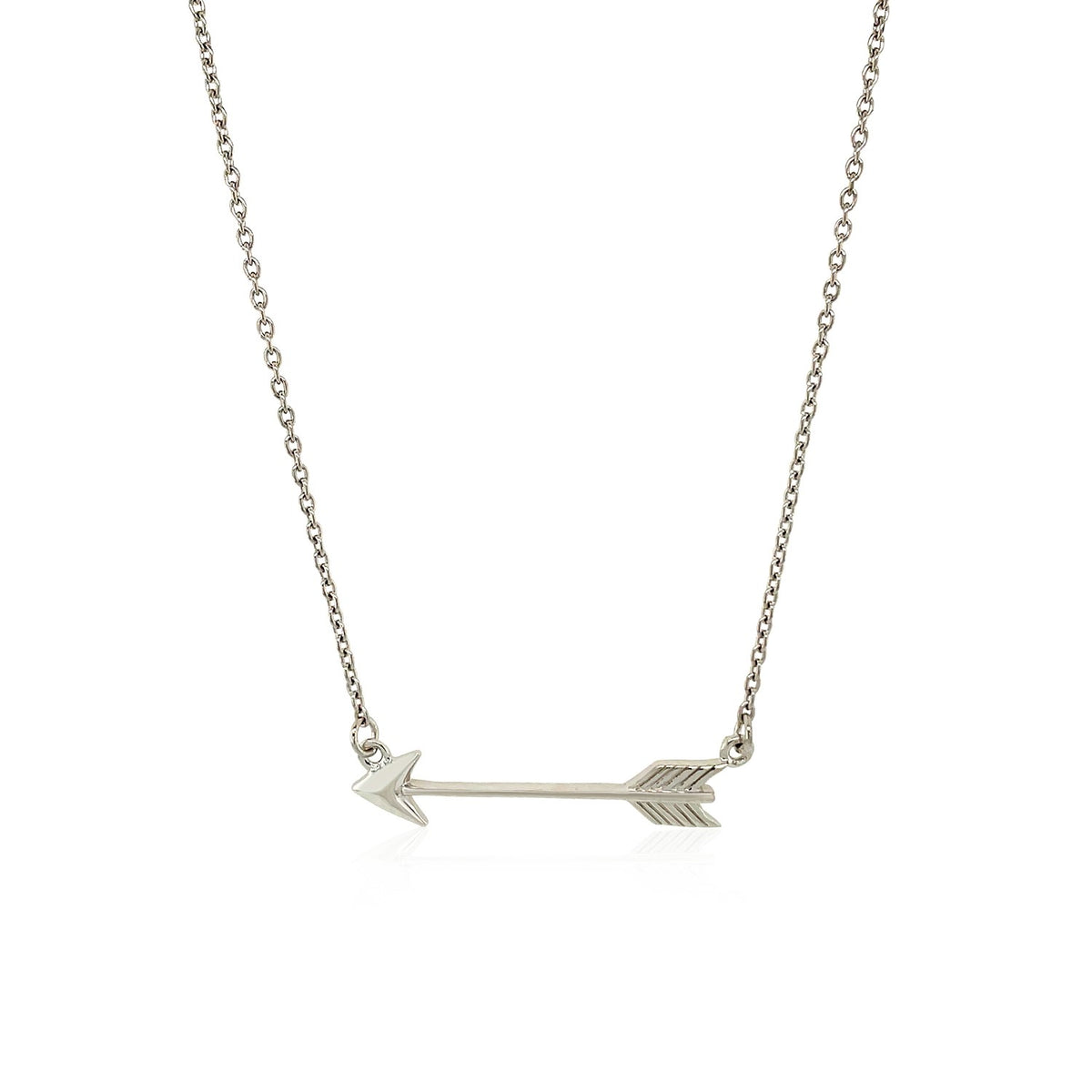 Necklace with Arrow in Sterling Silver, view 2