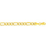 14k Yellow Gold Solid Figaro Bracelet (4.50 mm)