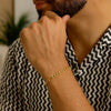 14k Yellow Gold Solid Figaro Bracelet (4.50 mm)