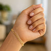 14k Yellow Gold Solid Figaro Bracelet (4.50 mm)