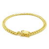 14k Yellow Gold Classic Miami Cuban Solid Bracelet (5.00 mm)