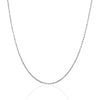 14k White Gold Solid Diamond Cut Rope Chain (1.40 mm)