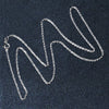 14k White Gold Solid Diamond Cut Rope Chain (1.40 mm)