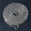 14k White Gold Solid Diamond Cut Rope Chain (1.40 mm)