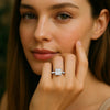 5 Carat Princess Lab Grown IGI G/VS1 Diamond Solitaire Ring in 14K White Gold
