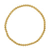 Moon Cut Bead Stretch Bracelet in 14K Yellow Gold (2.90 mm)