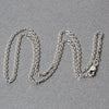 14k White Gold Diamond Cut Cable Link Chain (1.90 mm)
