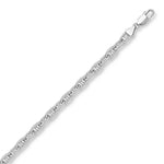 Sterling Silver Anchor Chain Necklace (6.40 mm), view 3