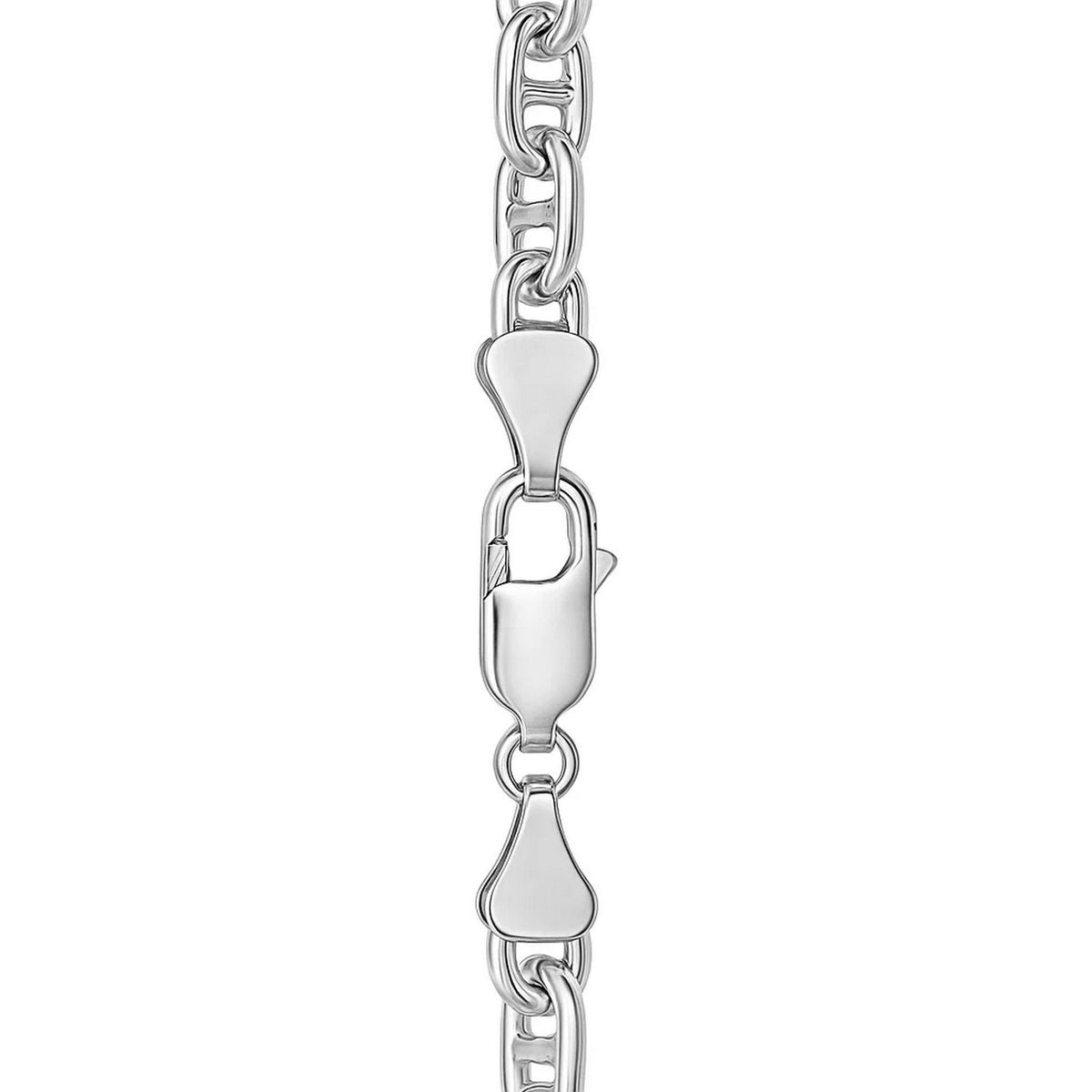 Sterling Silver Anchor Chain Necklace (6.40 mm), view 4