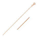 14k Pink Gold Diamond Cut Cable Link Chain (0.87 mm), view 14