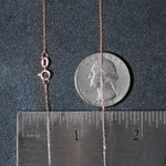 14k Pink Gold Diamond Cut Cable Link Chain (0.87 mm), view 6
