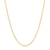 14k Yellow Gold Round Cable Link Chain (1.5 mm)