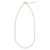 Sterling Silver Gold Plated Blue Enamel Hearts Necklace