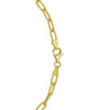 Sterling Silver Yellow Gold Plated Round Link Paperclip Chain (4.10 mm), view 5
