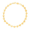 14K Yellow Gold 7 inch Mirrored Heart Chain Bracelet (5.00 mm)