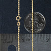 10k Yellow Gold Solid Diamond Cut Rope Chain (1.40 mm)