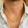 14k Yellow Gold Solid Diamond Cut Rope Chain (2.75 mm)