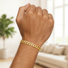 10K Yellow Gold Curb Bracelet (5.70 mm), view 2